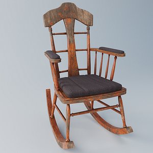rockingchair rigged 3D
