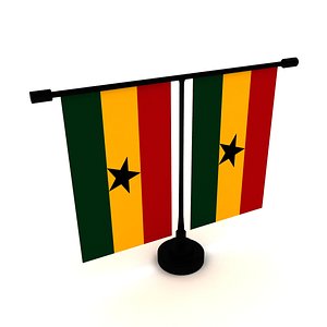 Flag of Ghana 3D model