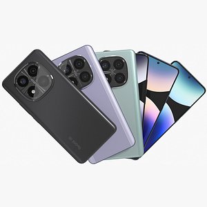 3D model Xiaomi Redmi Note 14 Pro Plus 5G All Colors