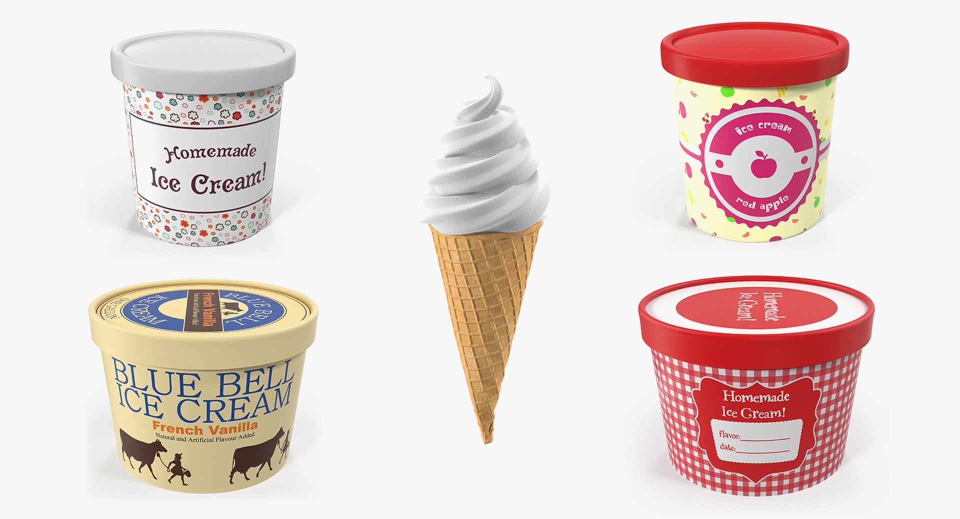 3D ice cream model - TurboSquid 1599048