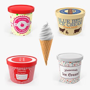 3D ice cream model