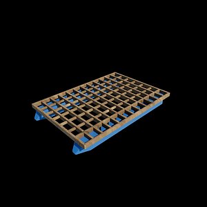 Pontoon boat 02 3D model