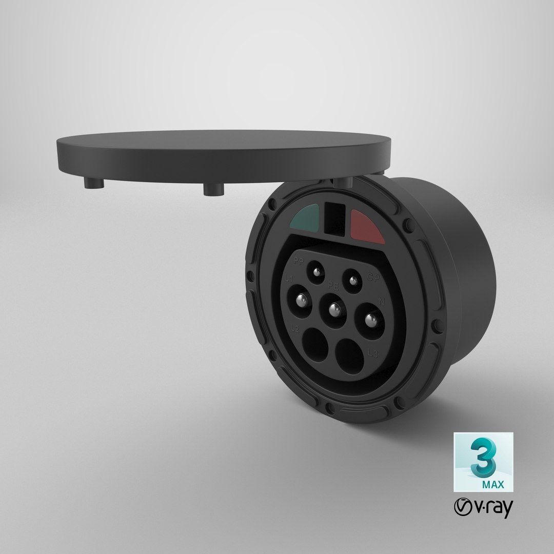 EV Charging Plug Socket 3D model https://p.turbosquid.com/ts-thumb/aE/DKwGjv/DQ/stemcell_max_vray_render/png/1784827062/1920x1080/fit_q87/e3b12c6cfa557b1546eefaa6bca0eaaee4392047/stemcell_max_vray_render.jpg