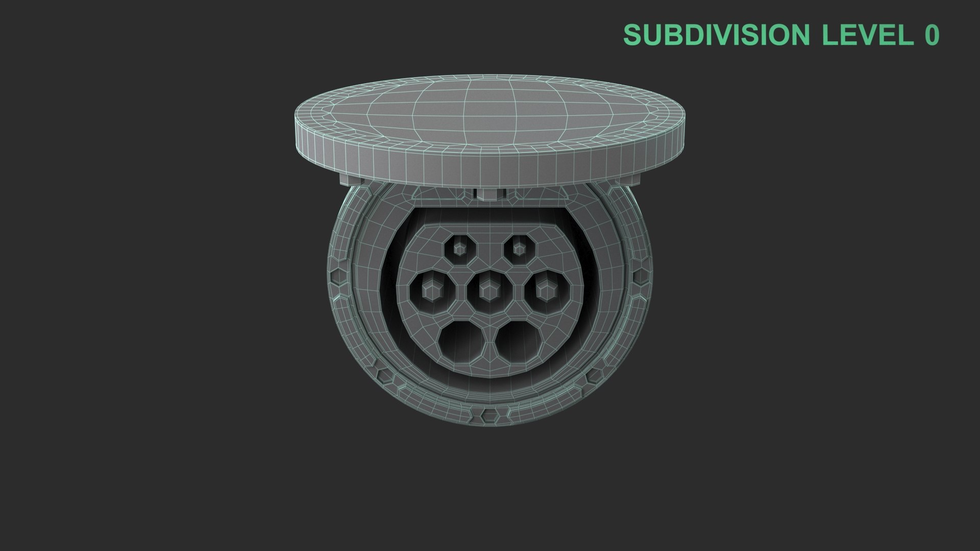 EV Charging Plug Socket 3D model https://p.turbosquid.com/ts-thumb/aE/DKwGjv/il/wireframe_0008/jpg/1759949289/1920x1080/fit_q87/a8456a6a425875f5334bcdf33926f7f8eca0dc54/wireframe_0008.jpg