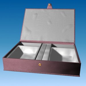 jewellery box - brown 3d model