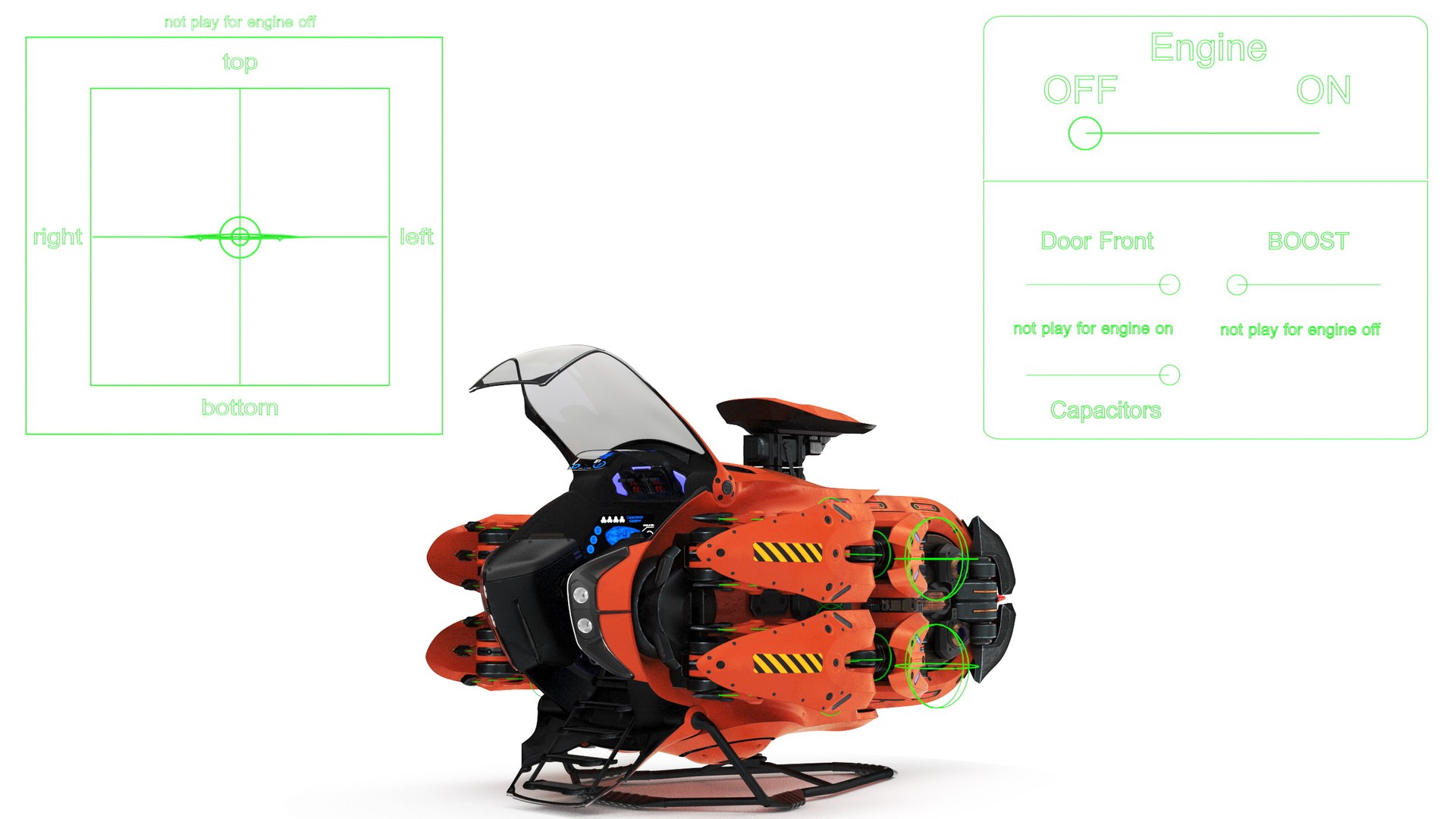 3D Sci Fi Flying Loader Rigged Model - TurboSquid 2030650