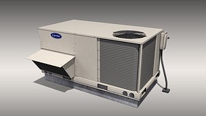 3D model carrier rooftop air conditioner