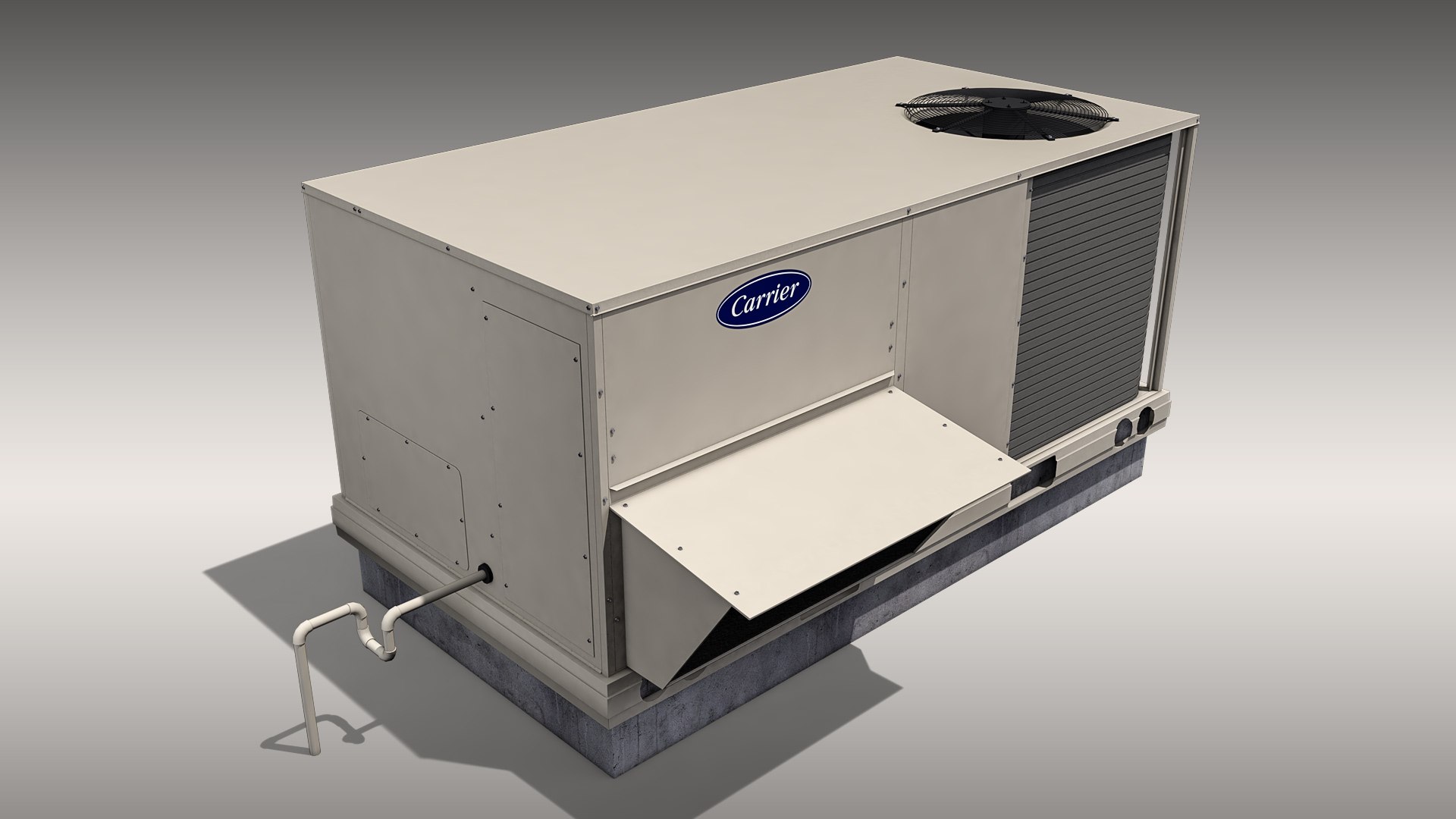 3D Model Carrier Rooftop Air Conditioner - TurboSquid 1584637