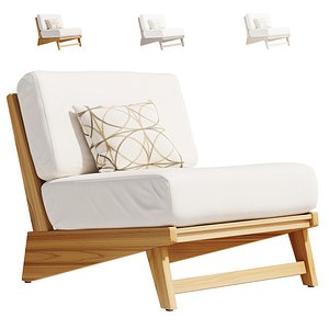 Olia Garden Armchair 3D model