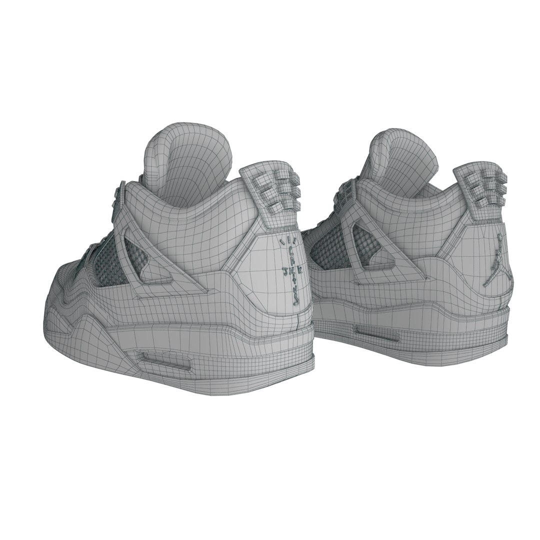 3D Air Jordan 4 Model - TurboSquid 1407229