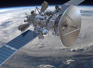 Sci-fi artificial satellite
