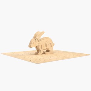 Rabbit Laser Cut 3D