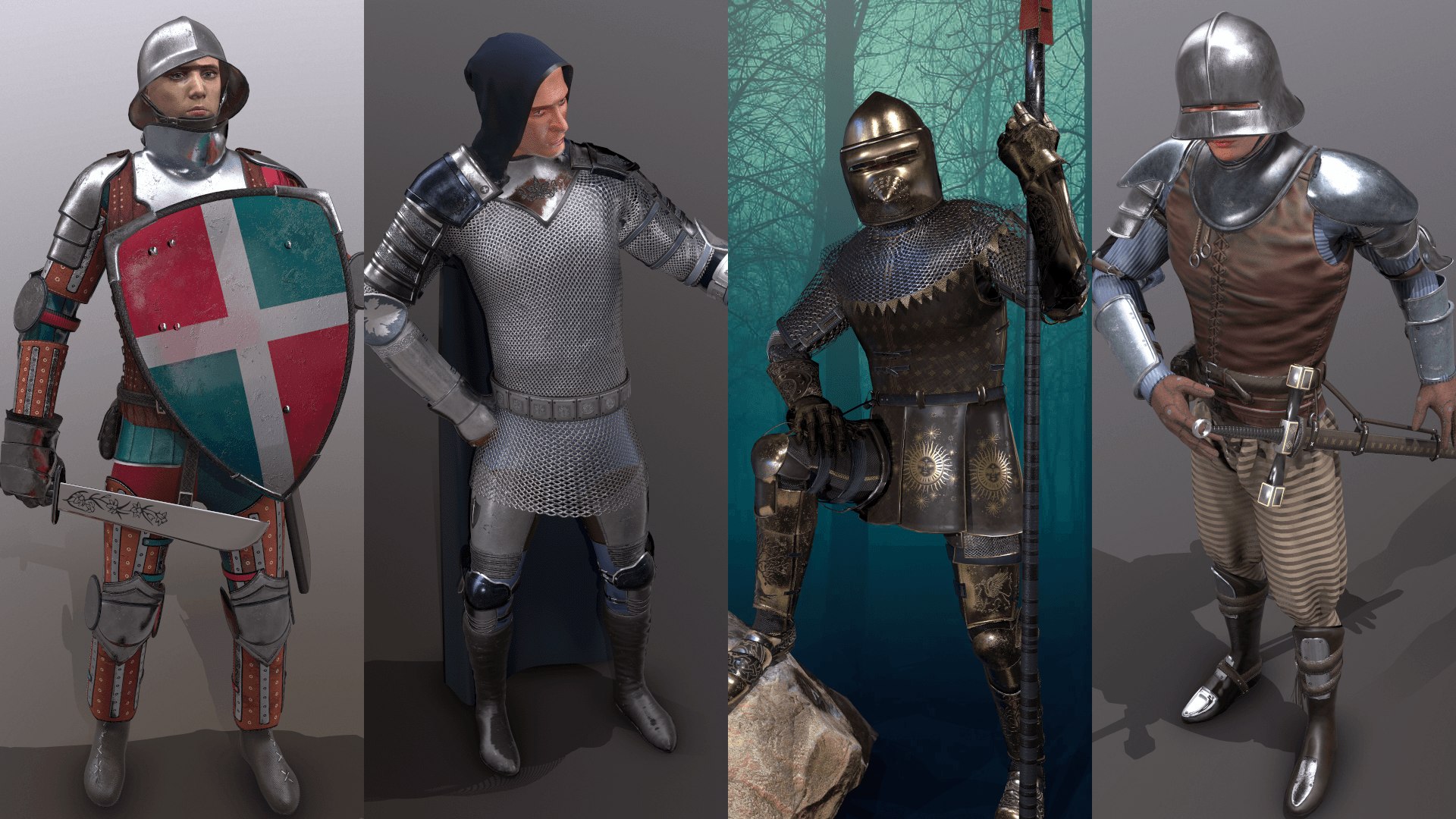 Fantasy character medieval knight 3D model - TurboSquid 1512253