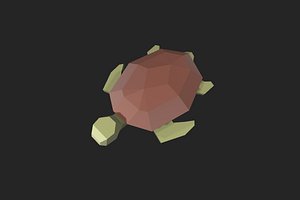 Low Poly Turtle 3D model
