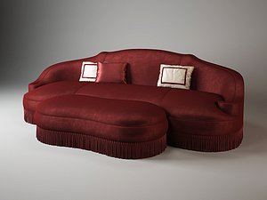 Galimberti nino Anemone sofa and ottoman