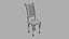 Classical Dining Table set 3D model