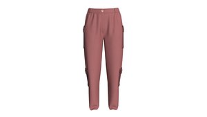3D Ladies Pocket Detail Cargo Pant