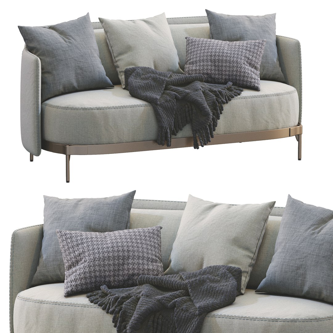 3D Minotti Tape Sofa - TurboSquid 1750241