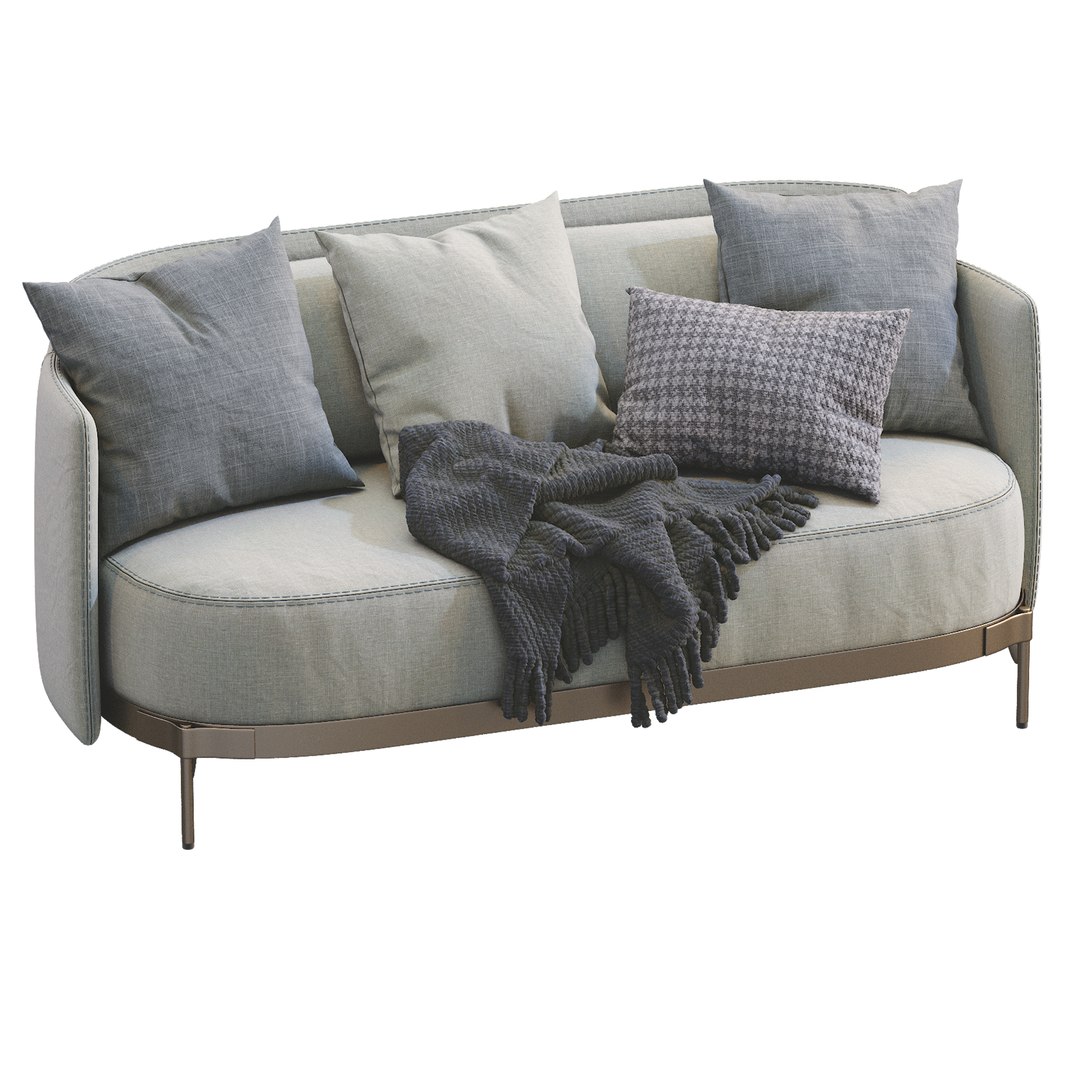 3D Minotti Tape Sofa - TurboSquid 1750241