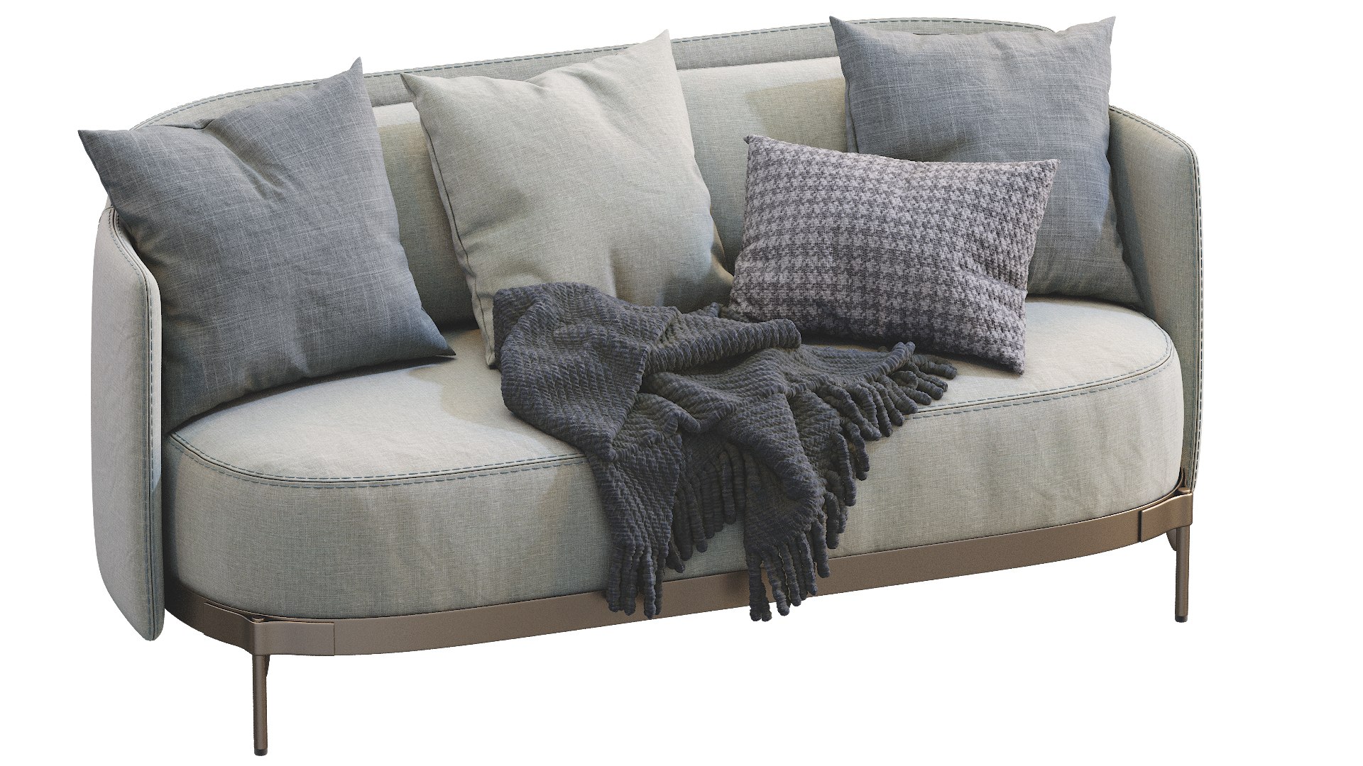 3D Minotti Tape Sofa - TurboSquid 1750241
