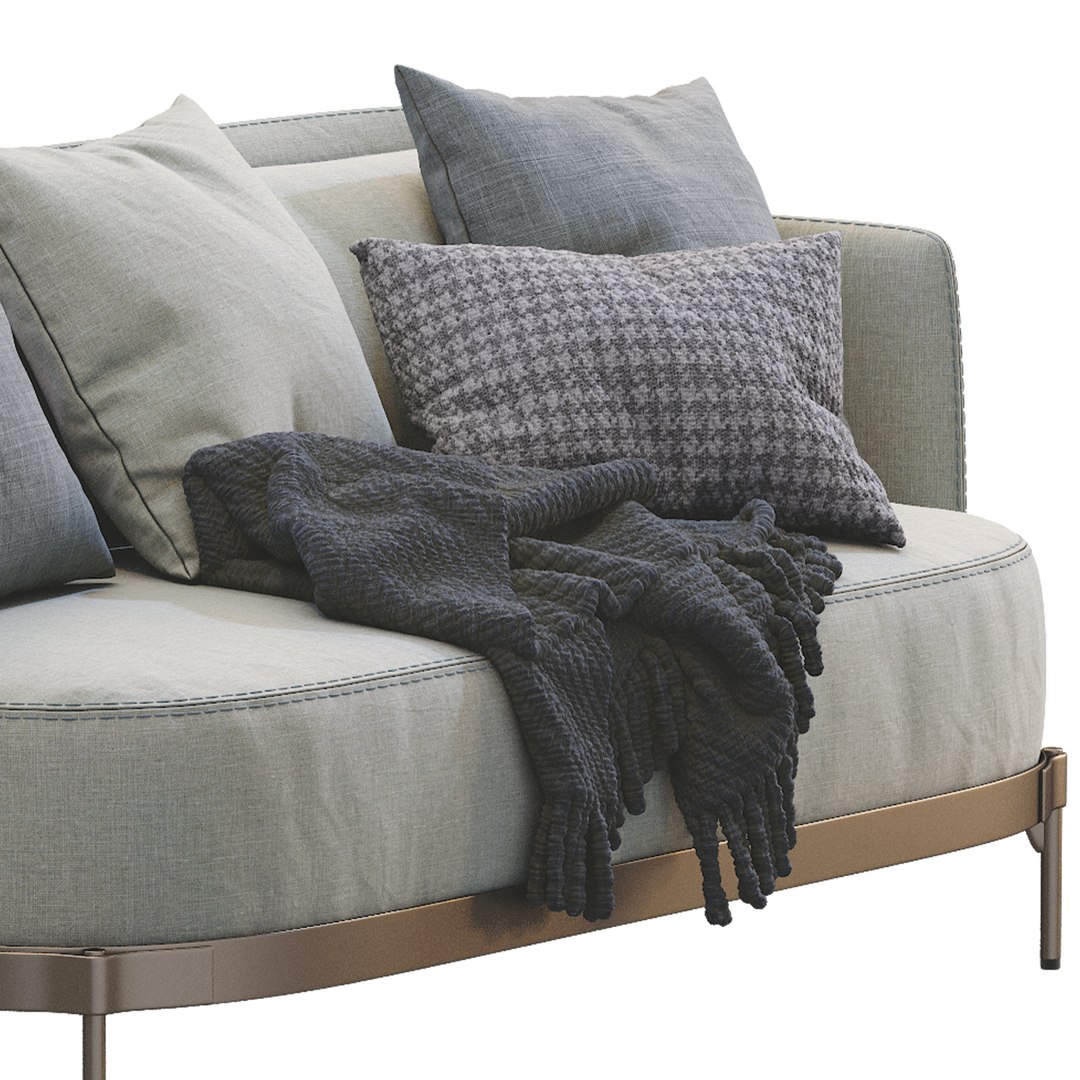 3D Minotti Tape Sofa - TurboSquid 1750241