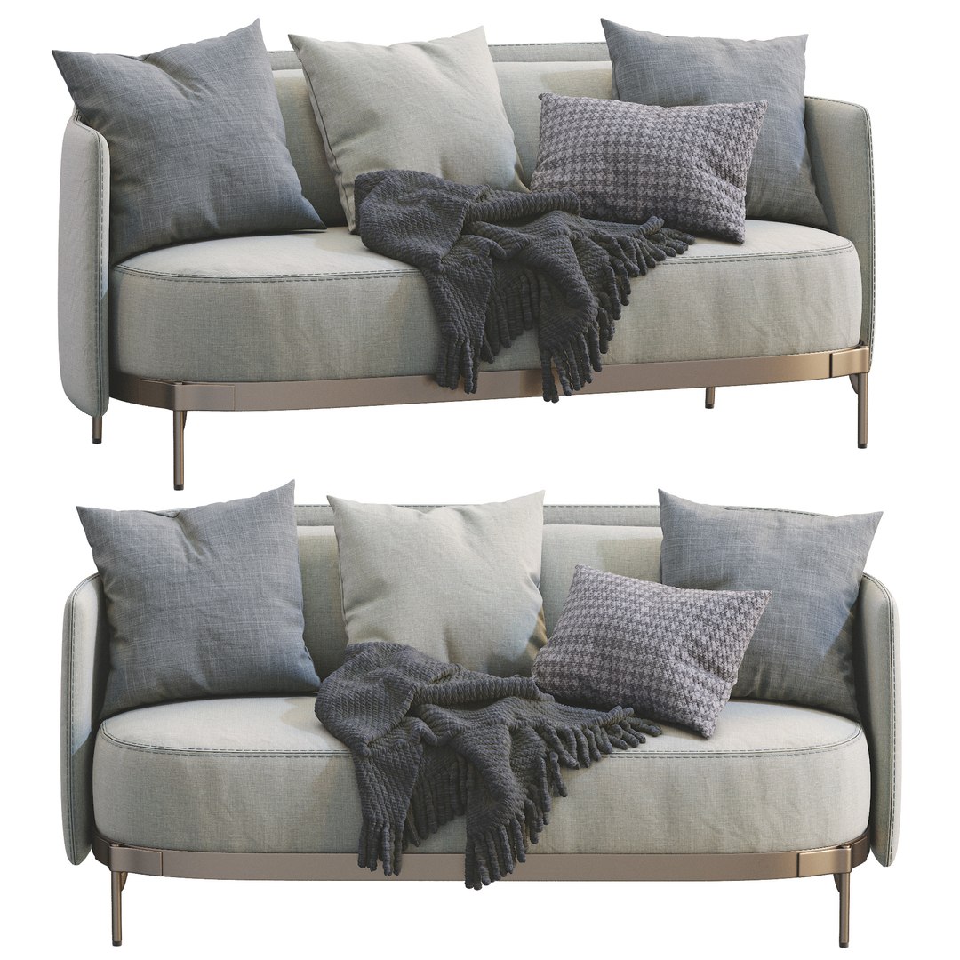 3D Minotti Tape Sofa - TurboSquid 1750241