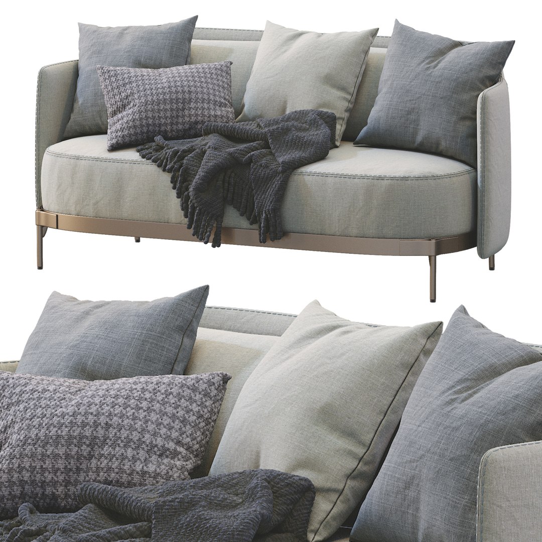 3D Minotti Tape Sofa - TurboSquid 1750241