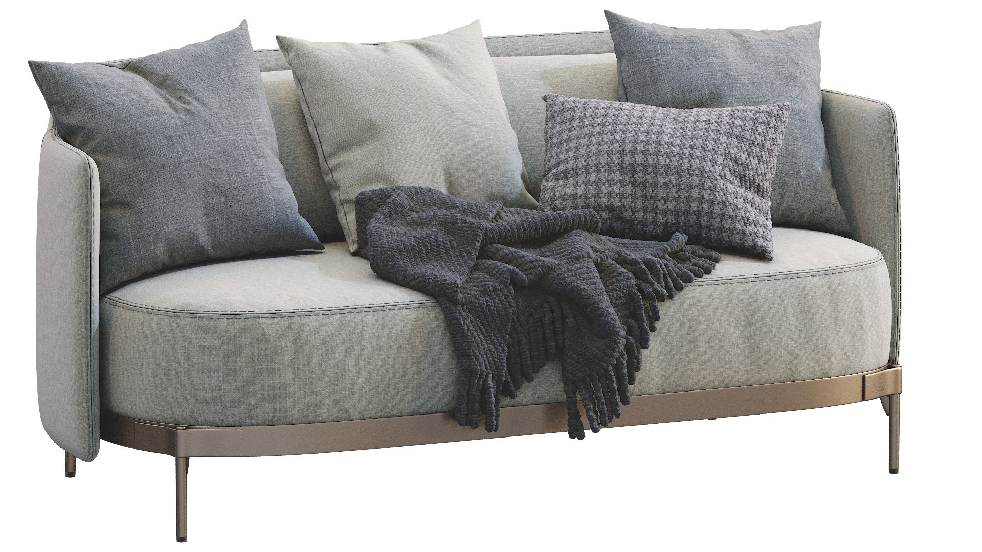 3D Minotti Tape Sofa - TurboSquid 1750241