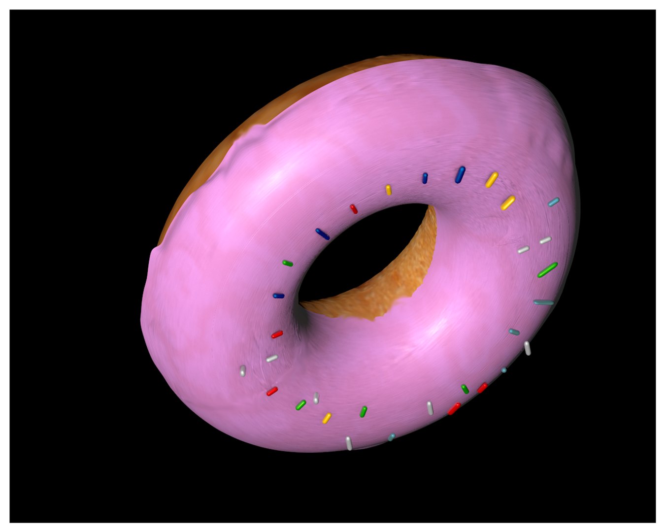 3d c4d doughnut