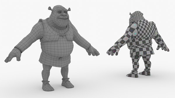 modelo 3d Paquete de 6 modelos de Shrek en 1 - TurboSquid 2362330