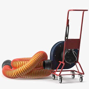 Car Exhaust Extractor Rigged for Cinema 4D