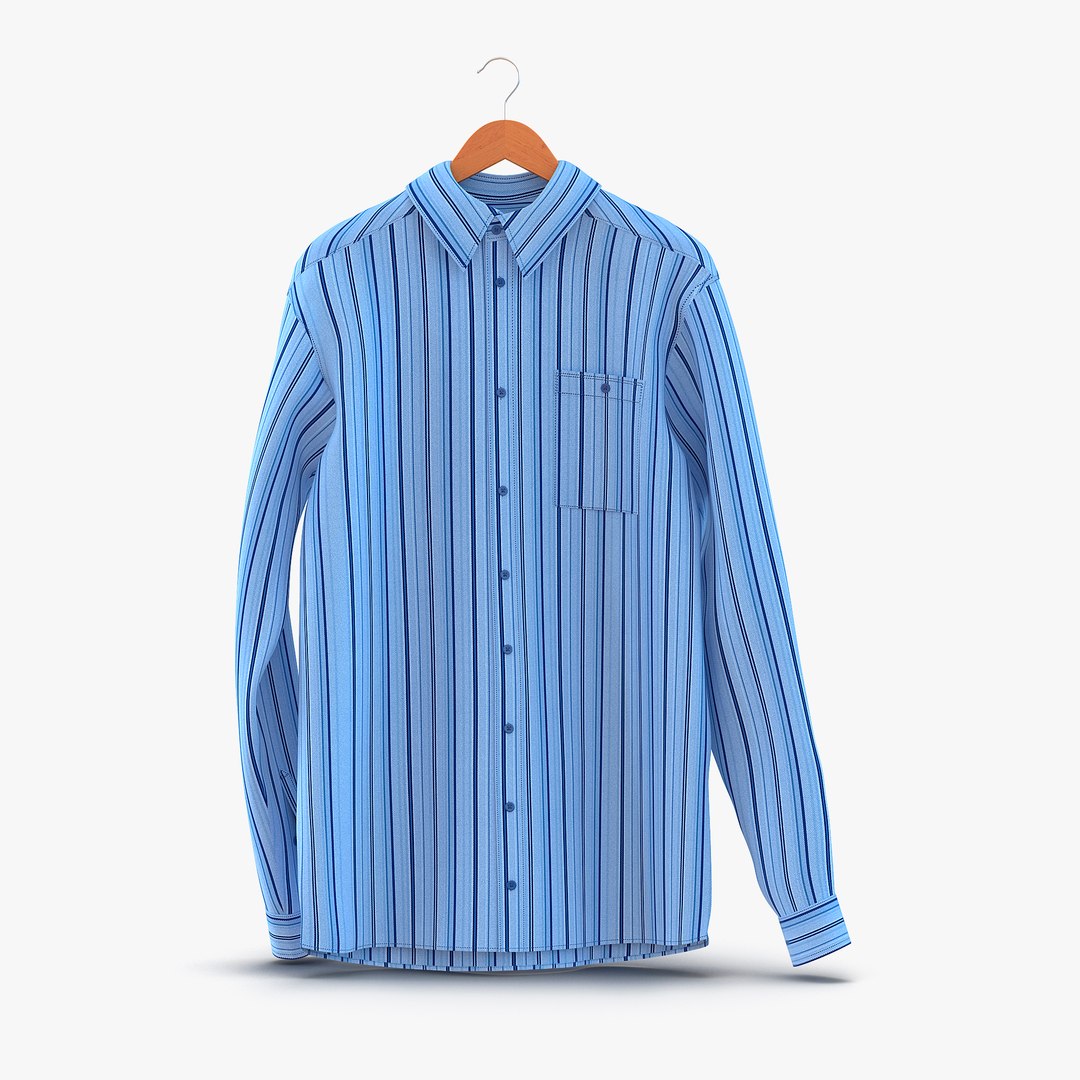 Shirt On Hanger 3 3D Model 3D model preview