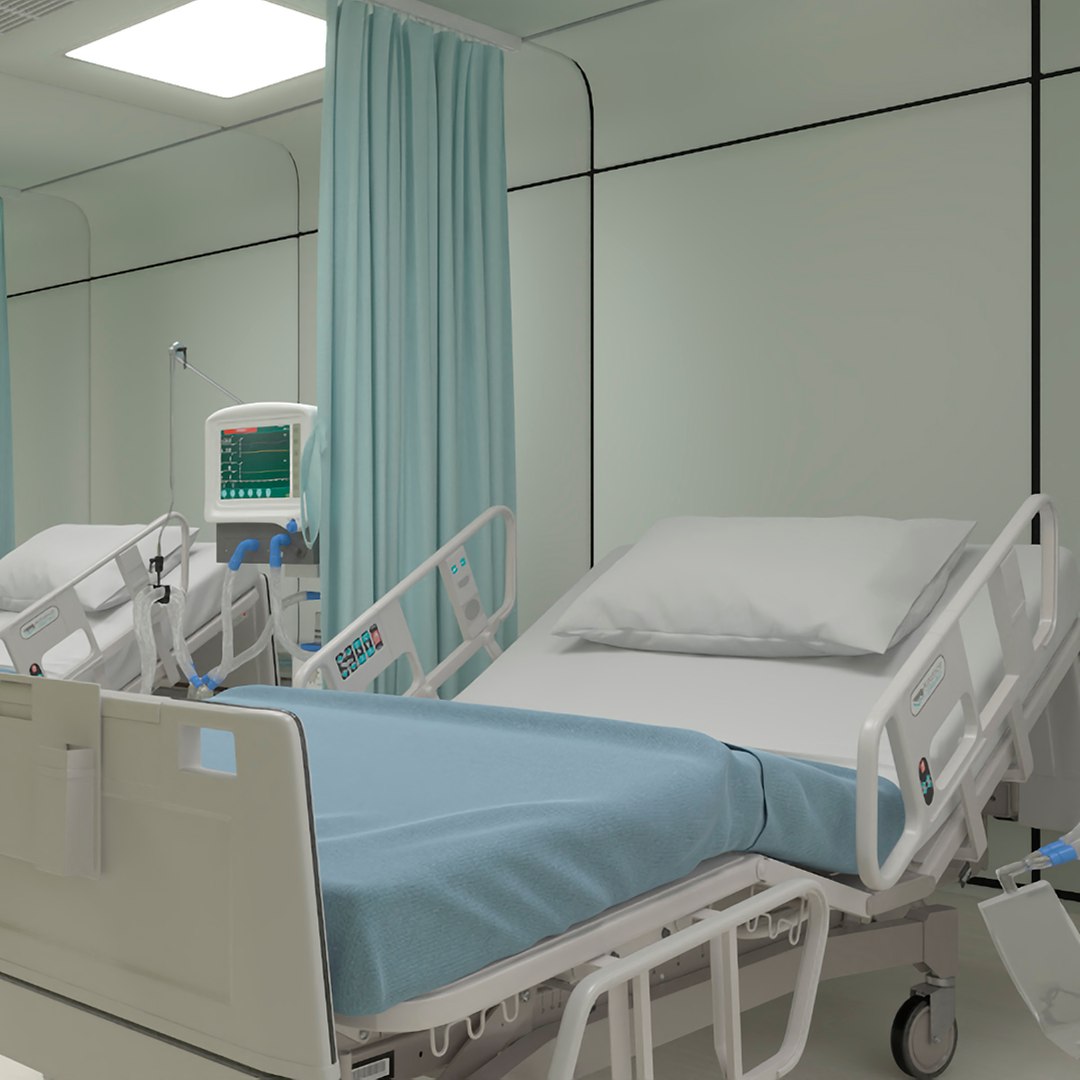 Intensive Care Hospital Ward 3D model preview