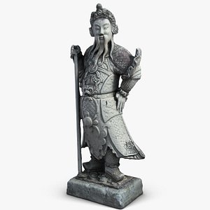 3dsmax thailand statuette guardian sculpture