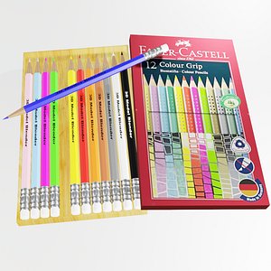Pencil Colors 3D model