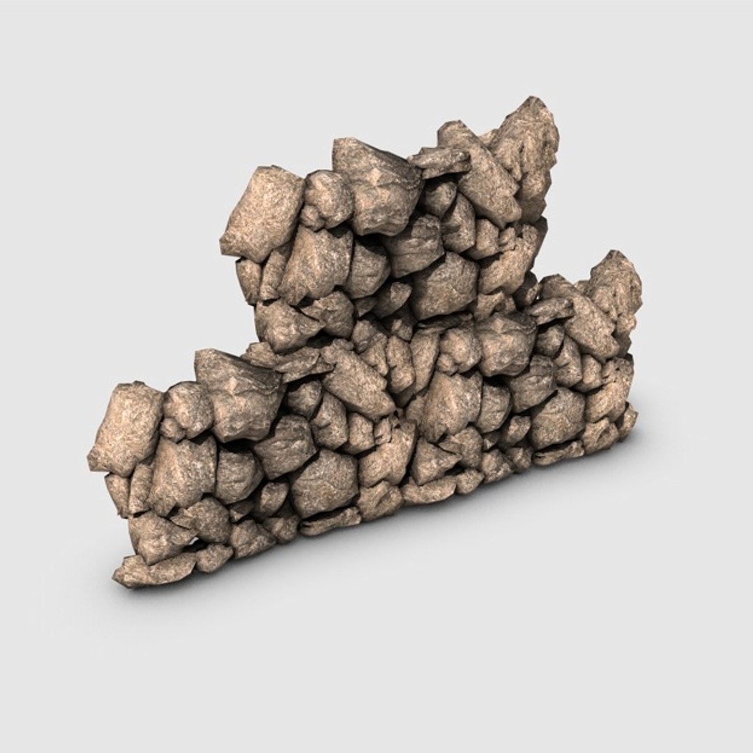 Rock Wall 3d Model