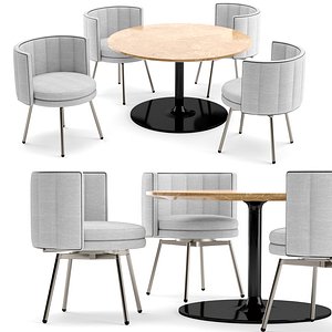 v-ray corona chair table 3D