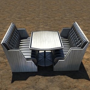 modern banquette table max