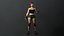 3D Cartoonish Female Fighter model