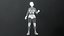 3D Cartoonish Female Fighter model
