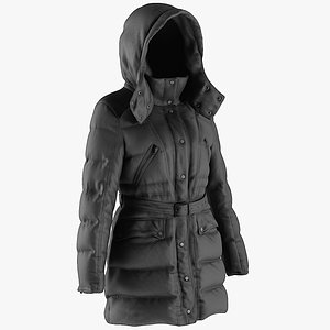 3D model coat jacket clothing
