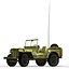 army willys jeep 3d model
