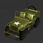 army willys jeep 3d model