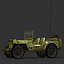 army willys jeep 3d model