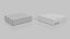 3D White Cardboard Box Mixed Proportions Set &ndash; Rigged and Customizable