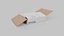 3D White Cardboard Box Mixed Proportions Set &ndash; Rigged and Customizable