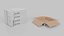 3D White Cardboard Box Mixed Proportions Set &ndash; Rigged and Customizable