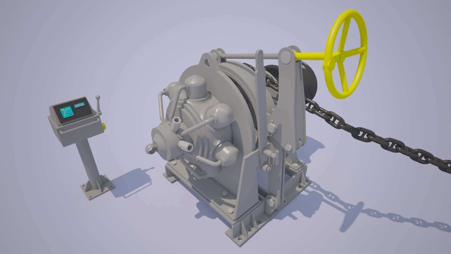 Anchor windlass 3D - TurboSquid 1414740