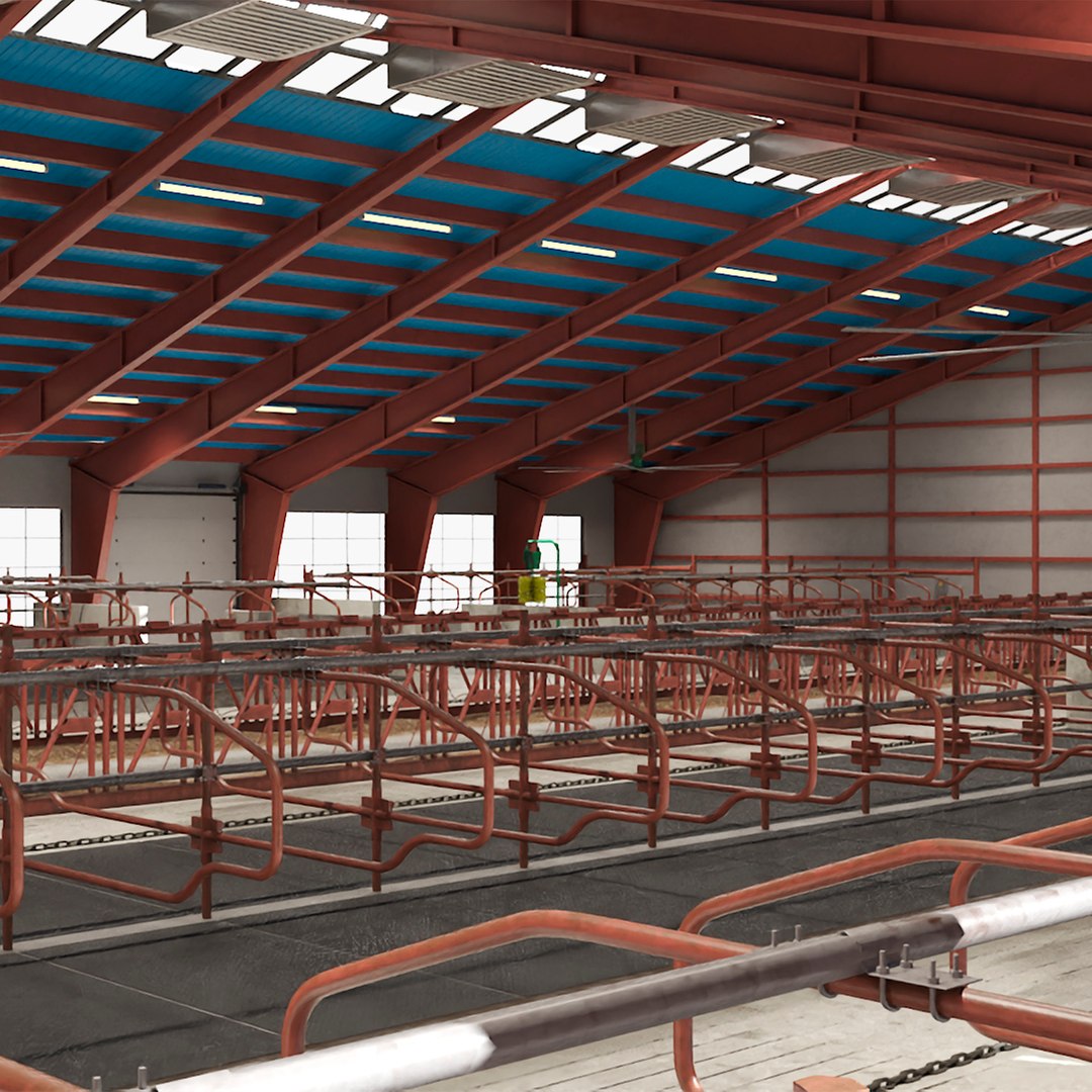 Cow Farm Fur 3D model preview