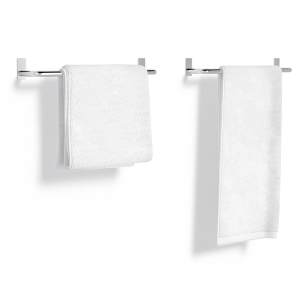3D White Small and Big Towel Rail - hang bath towels sheet heated
